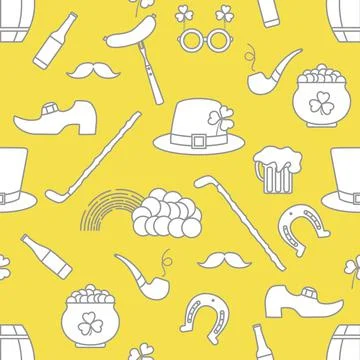 Vector Pattern St. Patrick's Day Ireland Irish Stock Illustration