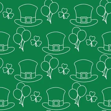 Vector Pattern St. Patrick's Day Ireland Irish イラスト素材