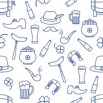 Vector Pattern St. Patrick's Day Ireland Irish イラスト素材