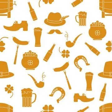 Vector Pattern St. Patrick's Day Ireland Irish Illustrazione stock