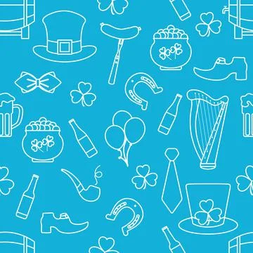 Vector Pattern St. Patrick's Day Ireland Irish Stockillustratie