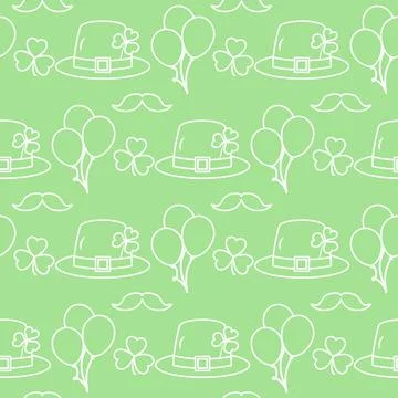 Vector Pattern St. Patrick's Day Ireland Irish Stock Illustration
