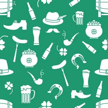 Vector Pattern St. Patrick's Day Ireland Irish Illustrazione stock
