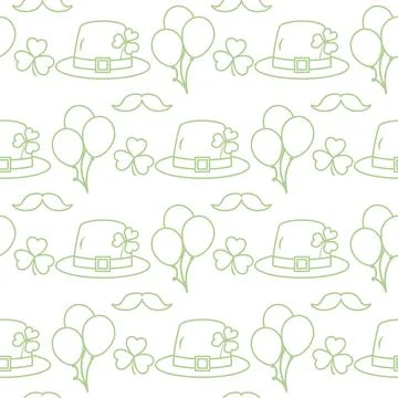 Vector Pattern St. Patrick's Day Ireland Irish Stock Illustration