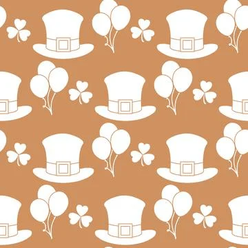 Vector Pattern St. Patrick's Day Ireland Irish Stock Illustration