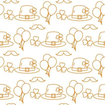 Vector Pattern St. Patrick's Day Ireland Irish Stock Illustration