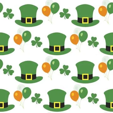 Vector Pattern St. Patrick's Day Ireland Irish Stock Illustration