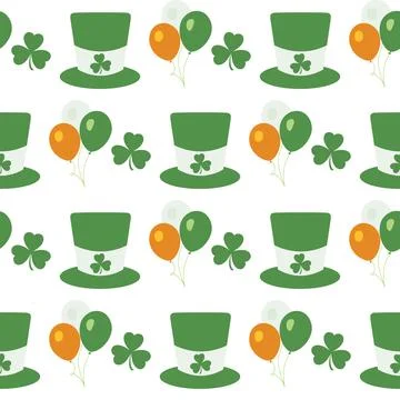 Vector Pattern St. Patrick's Day Ireland Irish Illustrazione stock