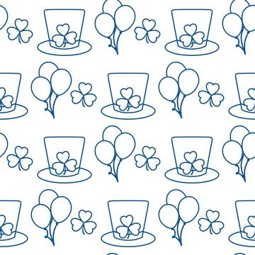 Vector Pattern St. Patrick's Day Ireland Irish Illustrazione stock