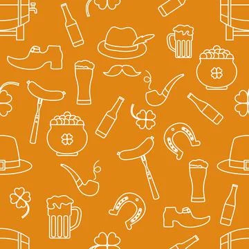 Vector Pattern St. Patrick's Day Ireland Irish イラスト素材