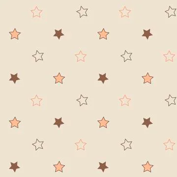 Vector pattern with stars Stock Illustration