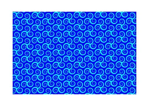 Vector pattern with swirling triple spiral or Triskele, Stock Illustration