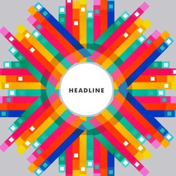 Vector pattern of triangles, squares and stripes 库存插图