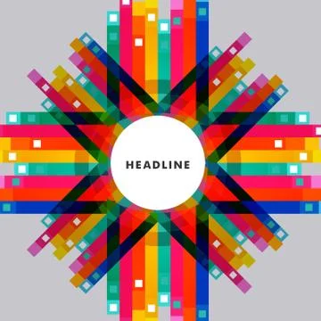 Vector pattern of triangles, squares and stripes Illustrazione stock