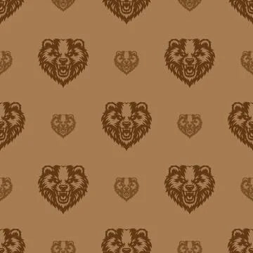 Vector pattern tribal badger logo Иллюстрация