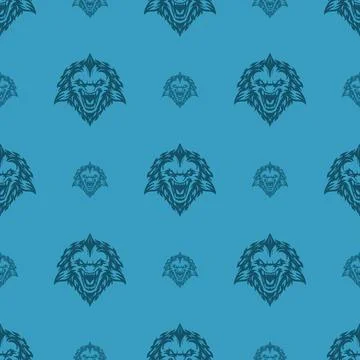 Vector pattern tribal dolphin logo Ilustración de archivo