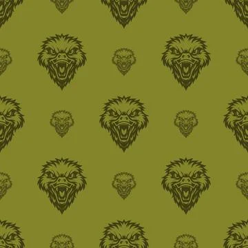 Vector pattern tribal duck logo Illustrazione stock