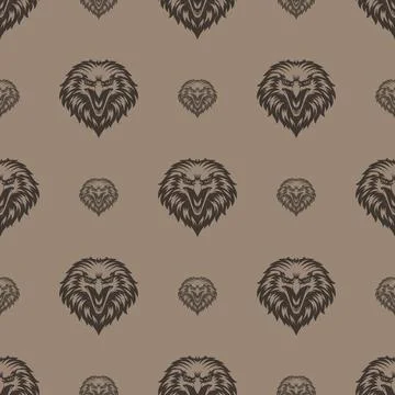 Vector pattern tribal eagle logo 스톡 일러스트