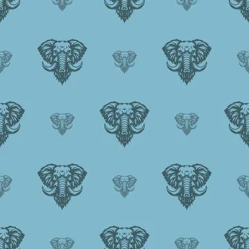 Vector pattern tribal elephant logo Stock-Illustration
