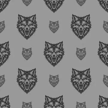 Vector pattern tribal fox logo Stock-Illustration