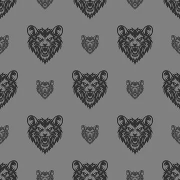 Vector pattern tribal mouse logo Stock Illustration