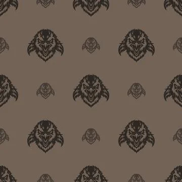 Vector pattern tribal penguin logo Stock Illustration
