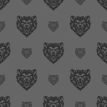Vector pattern tribal rat logo Stock Illustration