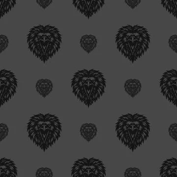 Vector pattern tribal raven logo 스톡 일러스트