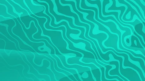 Vector pattern of turquoise smooth lines on a blue background. Stock Footage 289739807