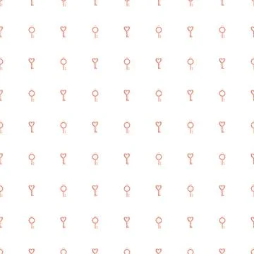 Vector pattern for valentine's day, wedding, red hearts in the shape of a rin Stock Illustration