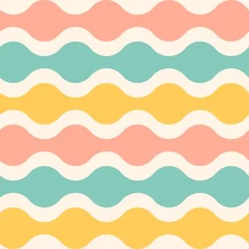 Vector pattern with wave Stock Illustration