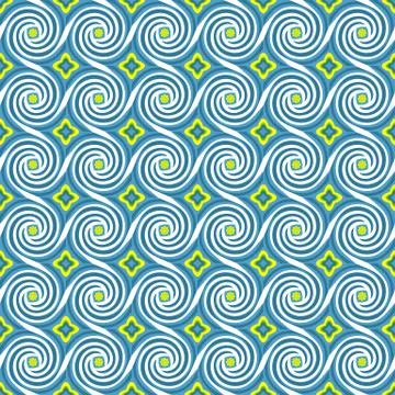 Vector pattern with waves. Illustrazione stock