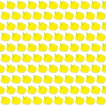 Vector pattern with yellow pepper Stock Illustration