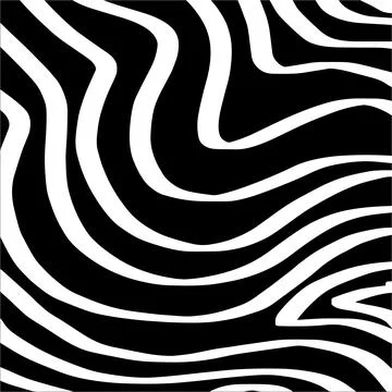 Vector pattern zebra black and white background Stock Illustration