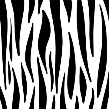Vector pattern Zebra skin. Natural animal print. Illustrazione stock