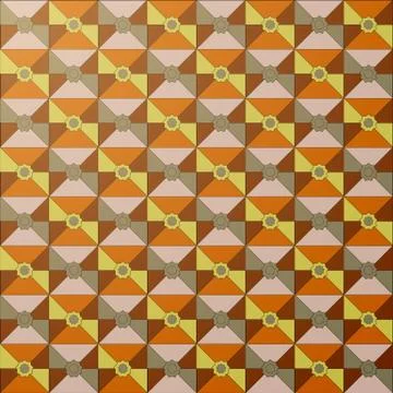 The vector pattern.Mosaic style Stock Illustration