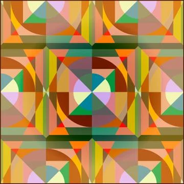The vector pattern.Mosaic style Stock Illustration