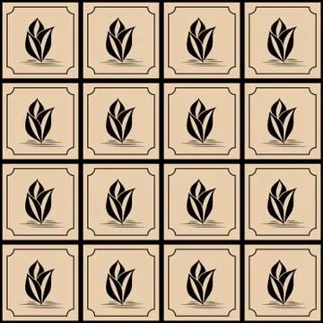 The vector pattern.Mosaic style Stock Illustration