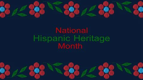 Vector. Patterns, hand-drawn Papel Picado pattern. Hispanic Heritage Month. Stock Illustration