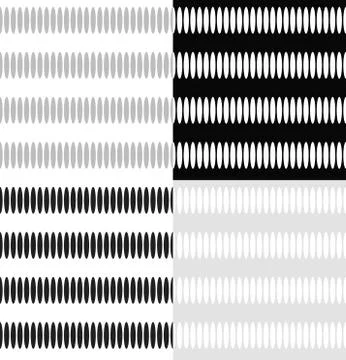 Vector patterns with oval shapes. seamlessly repeatable 스톡 일러스트