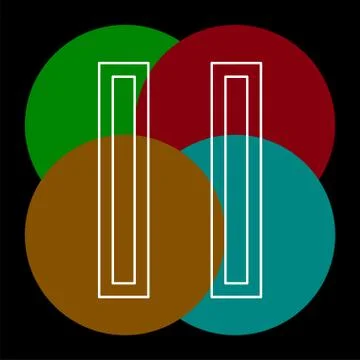 Vector pause button icon - media symbol Stock Illustration