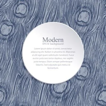 Vector peacock feathers design template/Ornamented background with ink hand.. Stock Illustration