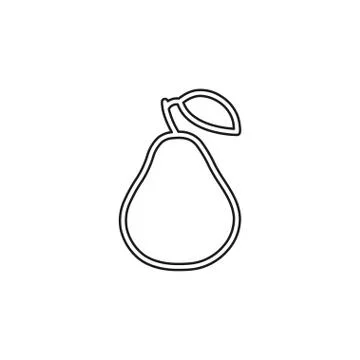 Vector pear illustration, fresh fruit - organic Stock Illustration