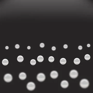 Vector pearl pattern. Beautiful pearl necklace. Jewel. Bead decoration on dar Illustrazione stock