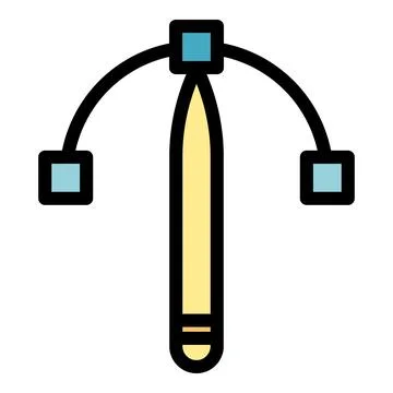 Vector pen icon vector flat Stock Illustration