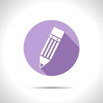Vector pencil icon. Eps10 Stock Illustration