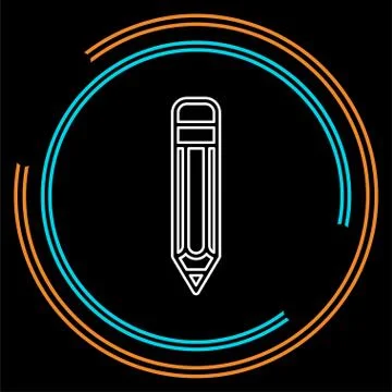 Vector Pencil illustration - school office symbol Stock Illustration