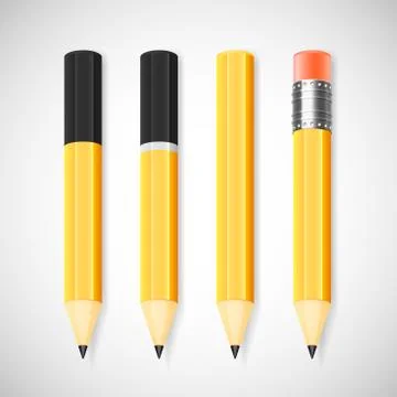 Vector pencil set Stock Illustration