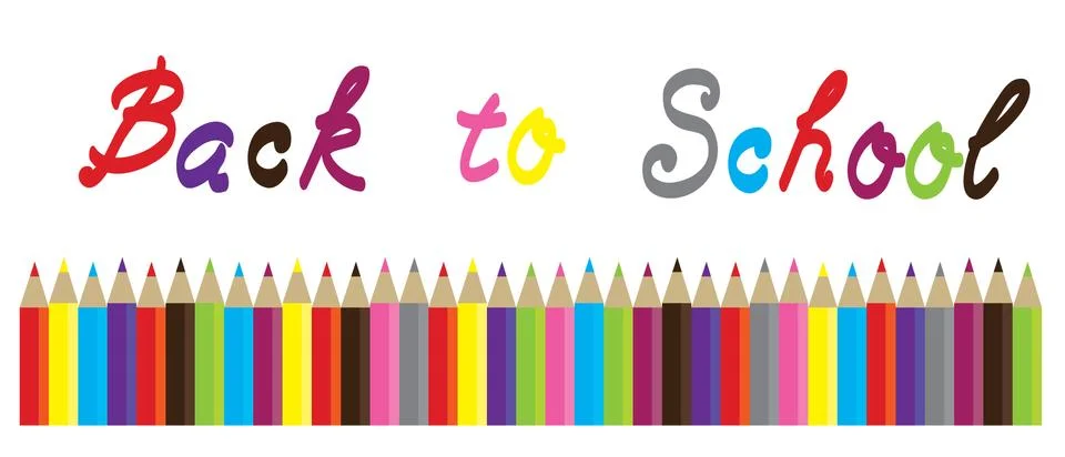 Vector Pencils Back to School Stock Illustration