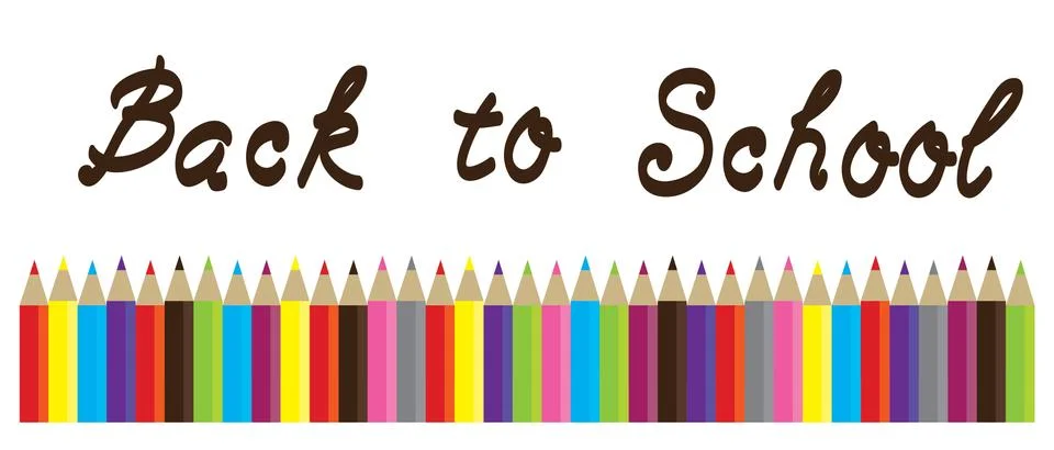 Vector Pencils Back to School Stock Illustration